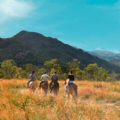 Horseback Riding in Cala Mitjana, Menorca, Spain